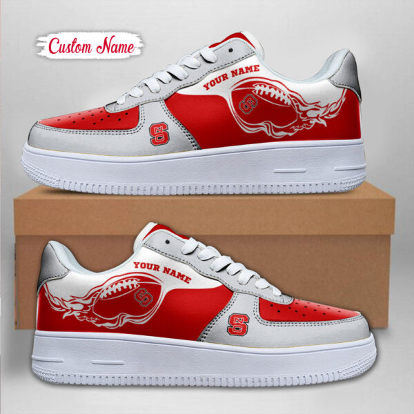 Tubopro North Carolina State Wolfpack NCAA Air Low-Top Sneakers Shoes For Men And Women - Image 2