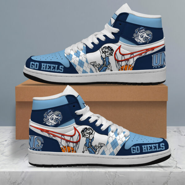 Tubopro North Carolina Tar Heels AJ1 High Sneakers Shoes For Men And Women