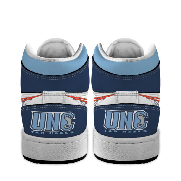 Tubopro North Carolina Tar Heels AJ1 High Sneakers Shoes For Men And Women - Image 5