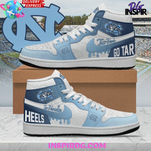 Tubopro North Carolina Tar Heels AJ1 High Sneakers Shoes For Men And Women