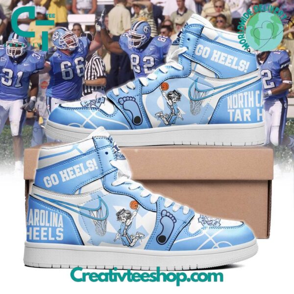 Tubopro North Carolina Tar Heels AJ1 High Sneakers Shoes For Men And Women