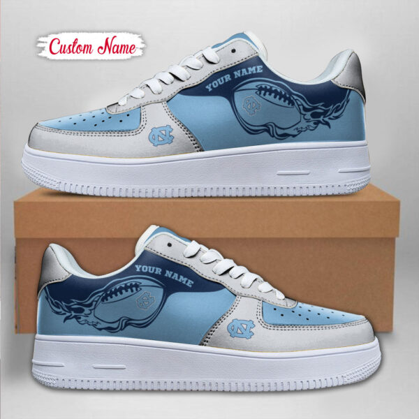 Tubopro North Carolina Tar Heels NCAA Air Low-Top Sneakers Shoes For Men And Women - Image 2