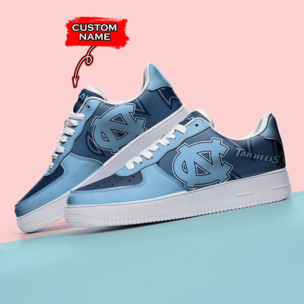 Tubopro North Carolina Tar Heels NCAA Air Low-Top Sneakers Shoes For Men And Women - Image 3