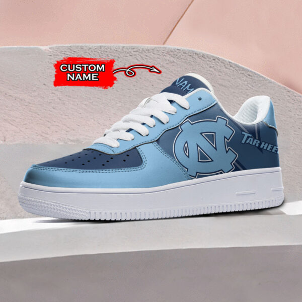 Tubopro North Carolina Tar Heels NCAA Air Low-Top Sneakers Shoes For Men And Women - Image 2