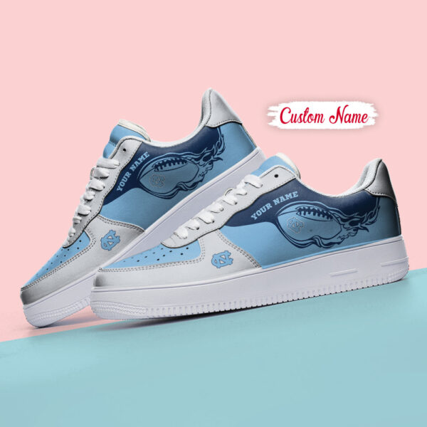Tubopro North Carolina Tar Heels NCAA Air Low-Top Sneakers Shoes For Men And Women - Image 4