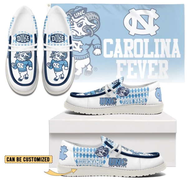 Tubopro North Carolina Tar Heels Personalized Hey Dude Shoes For Men And Women