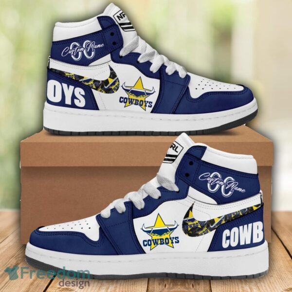 Tubopro North Queensland Cowboys AJ1 High Sneakers Shoes For Men And Women
