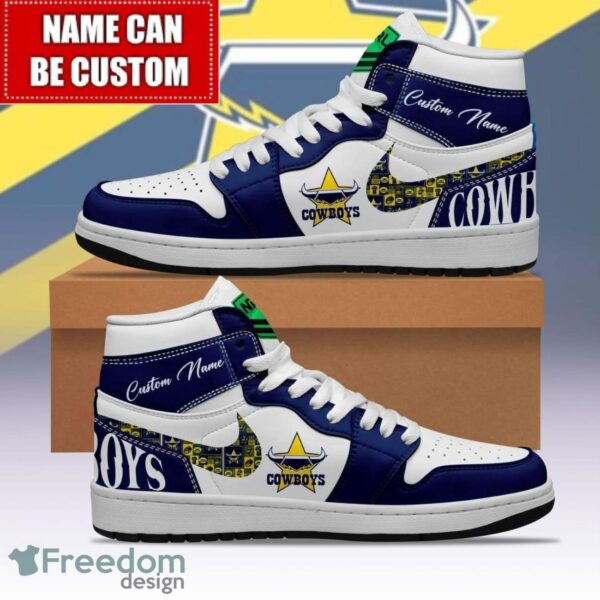 Tubopro North Queensland Cowboys AJ1 High Sneakers Shoes For Men And Women