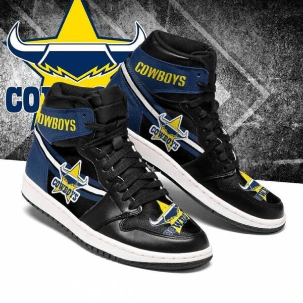 Tubopro North Queensland Cowboys NRL AJ1 High Sneakers Shoes For Men And Women