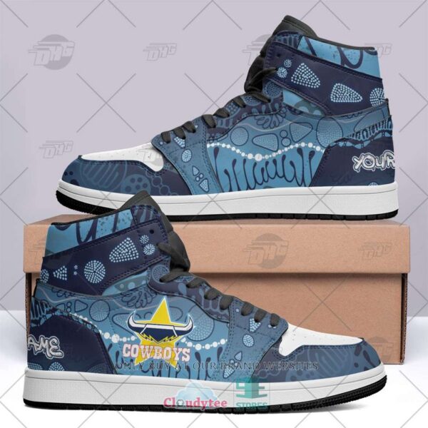 Tubopro North Queensland Cowboys NRL AJ1 High Sneakers Shoes For Men And Women