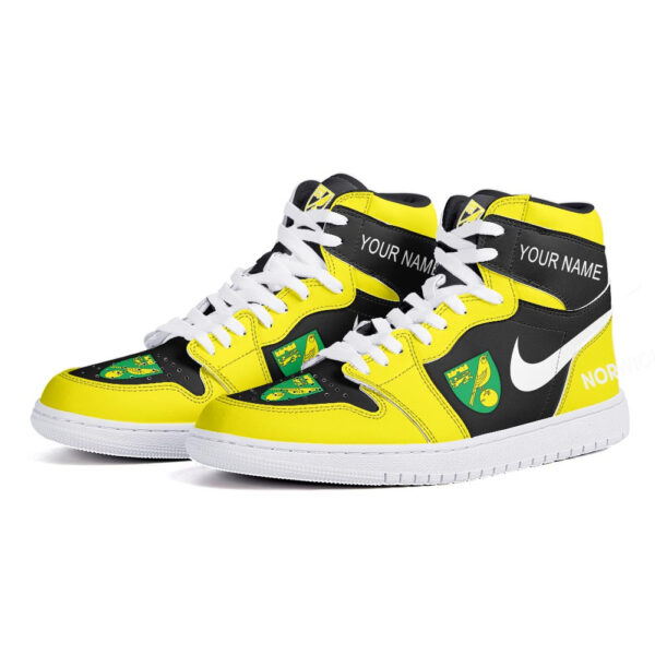 Tubopro Norwich City AJ1 High Sneakers Shoes For Men And Women