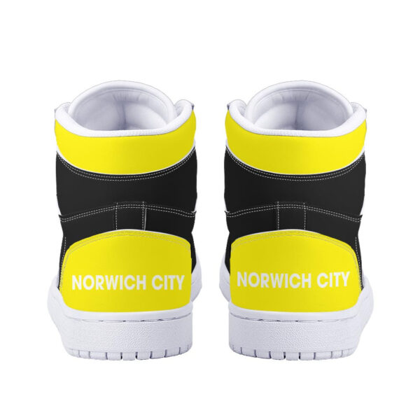 Tubopro Norwich City AJ1 High Sneakers Shoes For Men And Women - Image 4