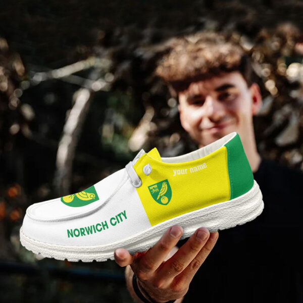 Tubopro Norwich City Personalized Hey Dude Shoes For Men And Women - Image 2