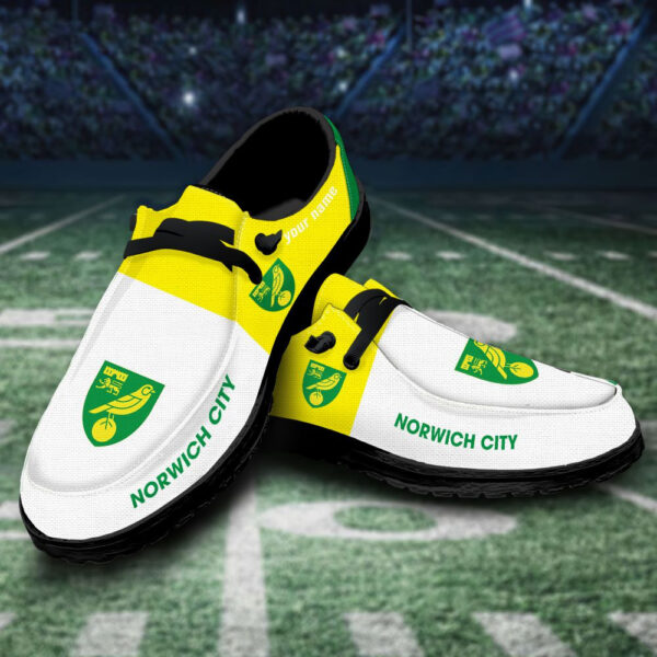 Tubopro Norwich City Personalized Hey Dude Shoes For Men And Women - Image 3