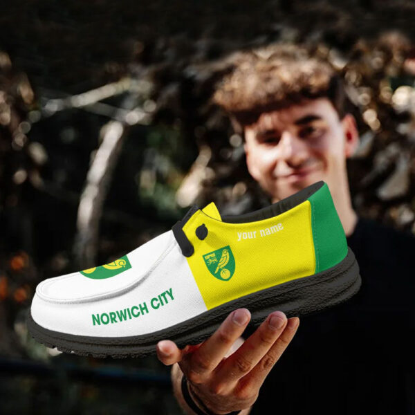 Tubopro Norwich City Personalized Hey Dude Shoes For Men And Women - Image 4