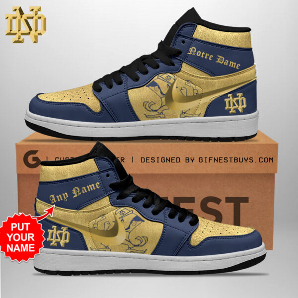 Tubopro Notre Dame Fighting Irish AJ1 High Sneakers Shoes For Men And Women