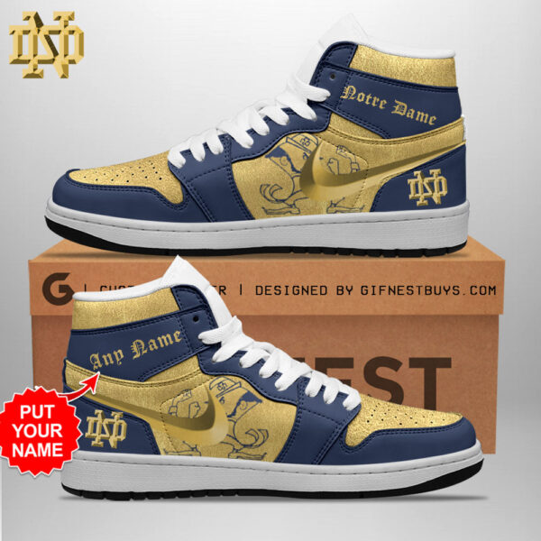 Tubopro Notre Dame Fighting Irish AJ1 High Sneakers Shoes For Men And Women