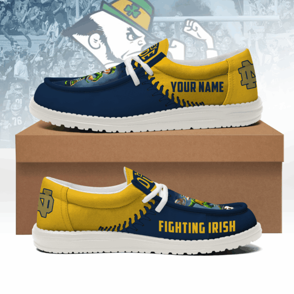 Tubopro Notre Dame Fighting Irish Personalized Hey Dude Shoes For Men And Women