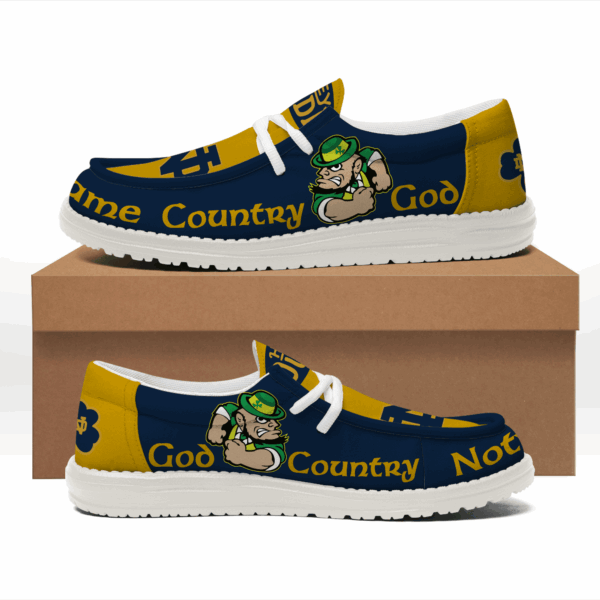 Tubopro Notre Dame Fighting Irish Personalized Hey Dude Shoes For Men And Women - Image 2