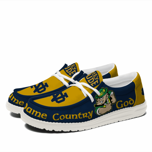 Tubopro Notre Dame Fighting Irish Personalized Hey Dude Shoes For Men And Women - Image 3