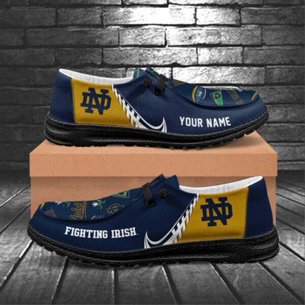Tubopro Notre Dame Fighting Irish Hey Dude Shoes For Men And Women - Image 6
