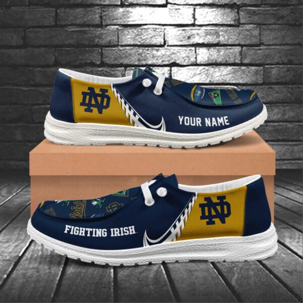 Tubopro Notre Dame Fighting Irish Hey Dude Shoes For Men And Women - Image 5