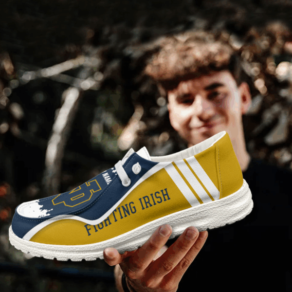 Tubopro Notre Dame Fighting Irish Hey Dude Shoes For Men And Women - Image 3