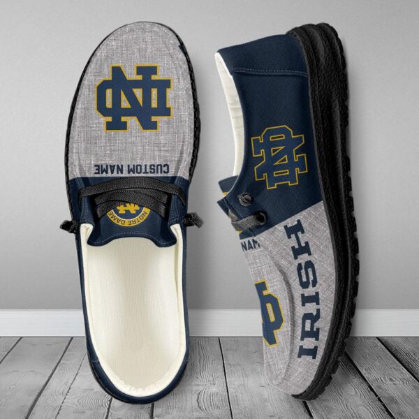 Tubopro Notre Dame Fighting Irish Hey Dude Shoes For Men And Women - Image 6