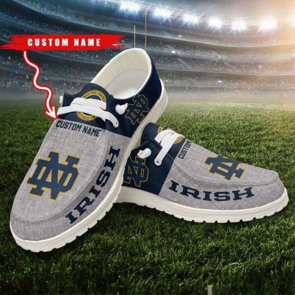 Tubopro Notre Dame Fighting Irish Hey Dude Shoes For Men And Women - Image 2
