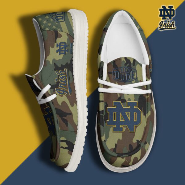 Tubopro Notre Dame Fighting Irish Personalized Hey Dude Shoes For Men And Women