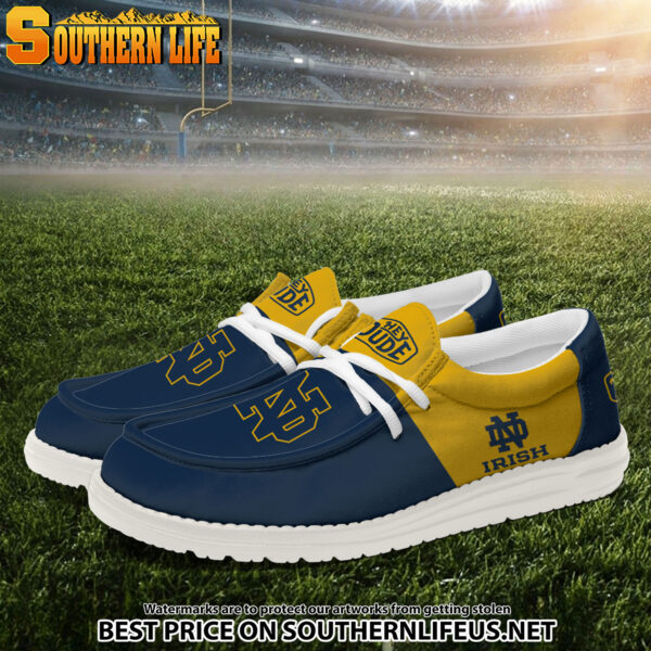 Tubopro Notre Dame Fighting Irish Personalized Hey Dude Shoes For Men And Women - Image 2