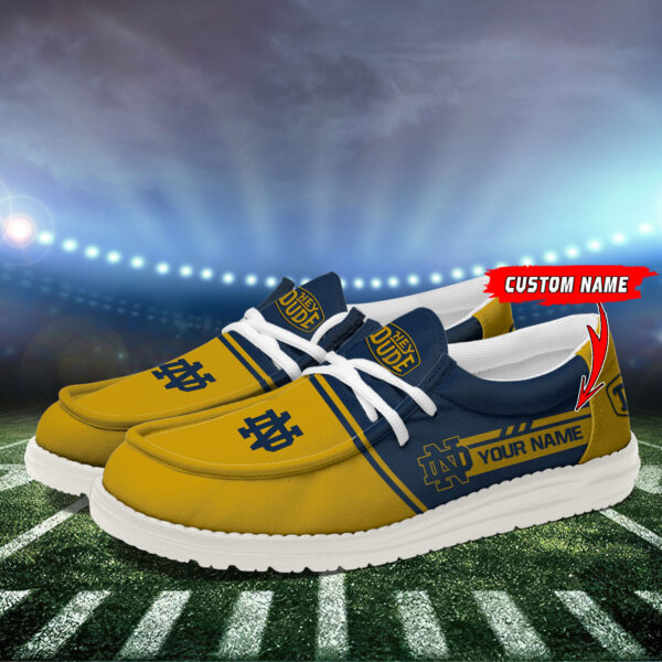 Tubopro Notre Dame Fighting Irish Personalized Hey Dude Shoes For Men And Women - Image 3