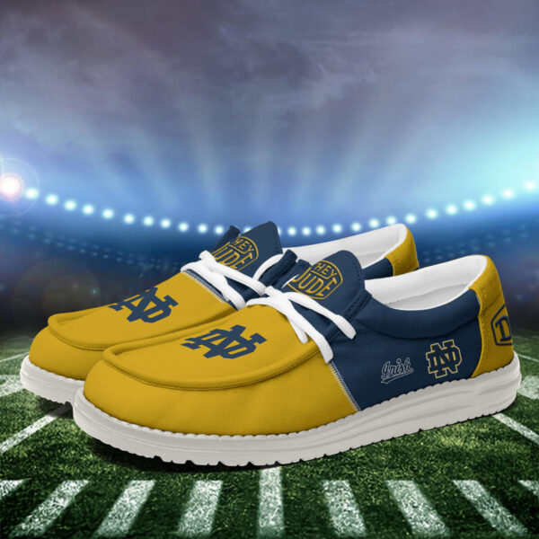 Tubopro Notre Dame Fighting Irish Personalized Hey Dude Shoes For Men And Women - Image 4