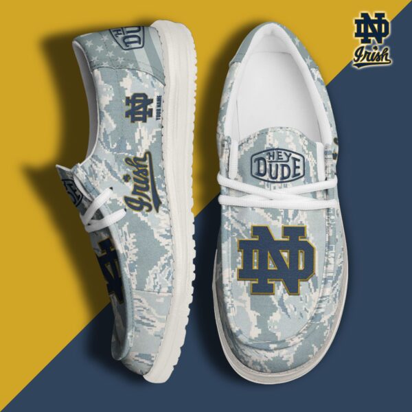 Tubopro Notre Dame Fighting Irish Personalized Hey Dude Shoes For Men And Women