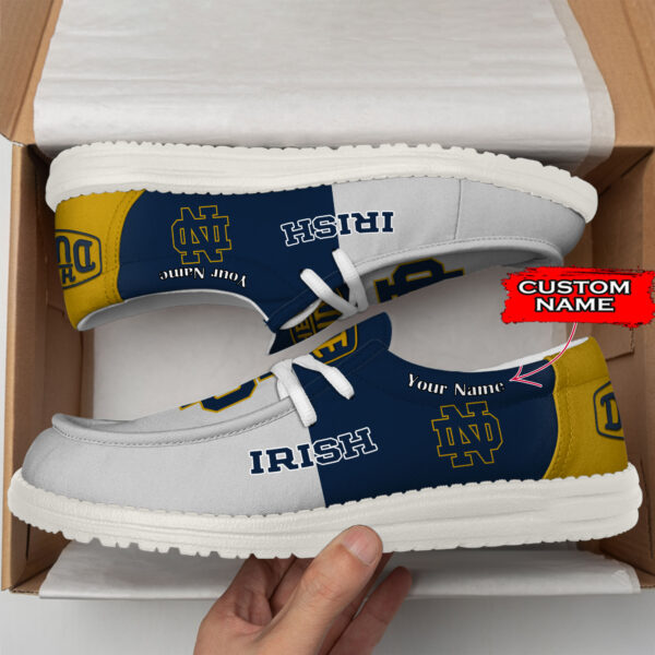 Tubopro Notre Dame Fighting Irish Personalized Hey Dude Shoes For Men And Women - Image 3