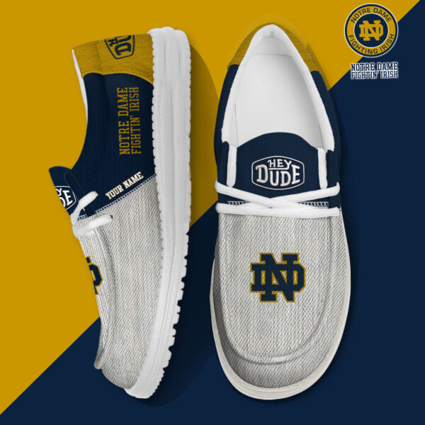 Tubopro Notre Dame Fighting Irish Personalized Hey Dude Shoes For Men And Women