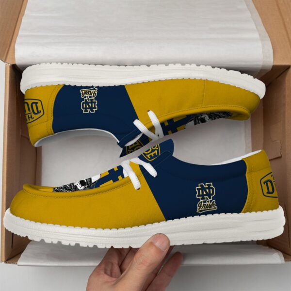 Tubopro Notre Dame Fighting Irish Personalized Hey Dude Shoes For Men And Women - Image 3