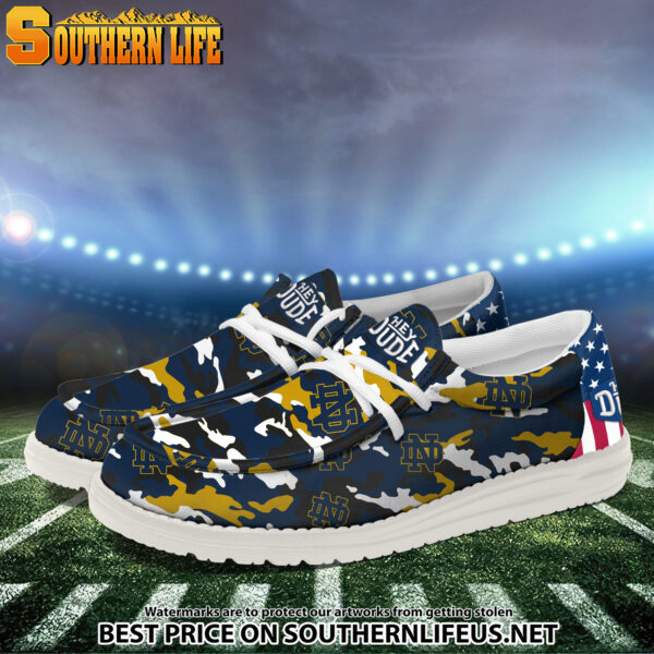 Tubopro Notre Dame Fighting Irish Personalized Hey Dude Shoes For Men And Women - Image 2