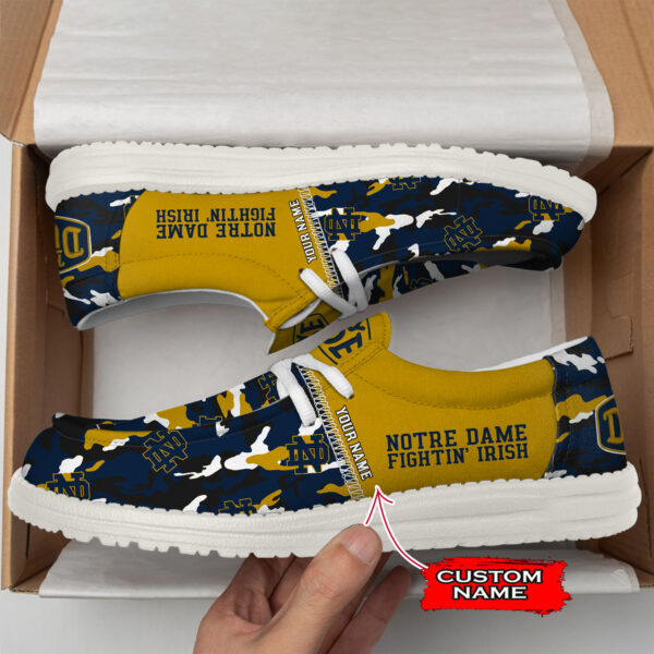 Tubopro Notre Dame Fighting Irish Personalized Hey Dude Shoes For Men And Women - Image 2