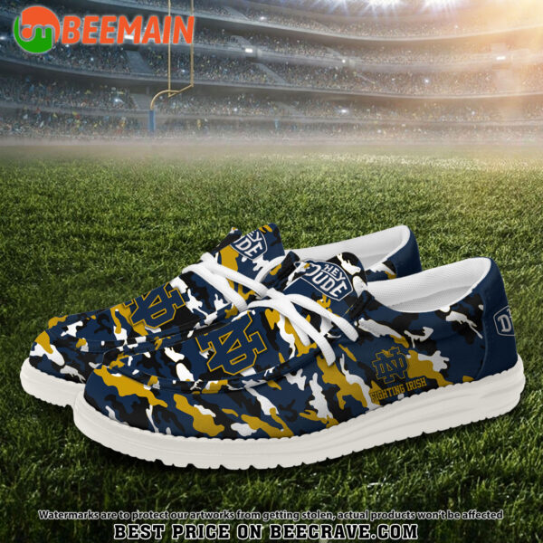 Tubopro Notre Dame Fighting Irish Personalized Hey Dude Shoes For Men And Women - Image 2