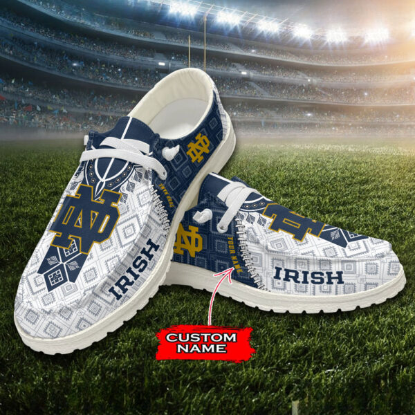 Tubopro Notre Dame Fighting Irish Personalized Hey Dude Shoes For Men And Women - Image 6