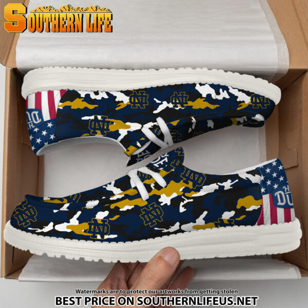 Tubopro Notre Dame Fighting Irish Personalized Hey Dude Shoes For Men And Women - Image 4
