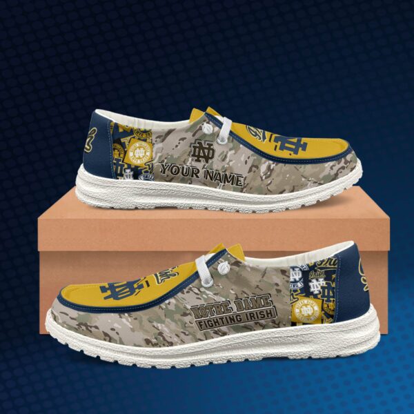 Tubopro Notre Dame Fighting Irish Personalized Hey Dude Shoes For Men And Women - Image 2