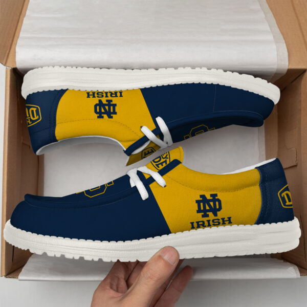 Tubopro Notre Dame Fighting Irish Personalized Hey Dude Shoes For Men And Women - Image 2