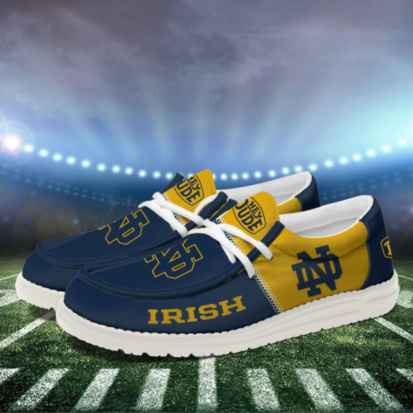 Tubopro Notre Dame Fighting Irish Personalized Hey Dude Shoes For Men And Women - Image 3