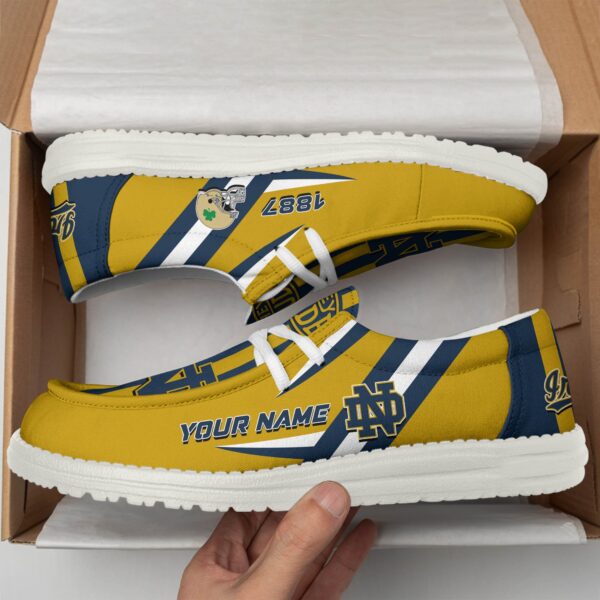 Tubopro Notre Dame Fighting Irish Personalized Hey Dude Shoes For Men And Women - Image 2