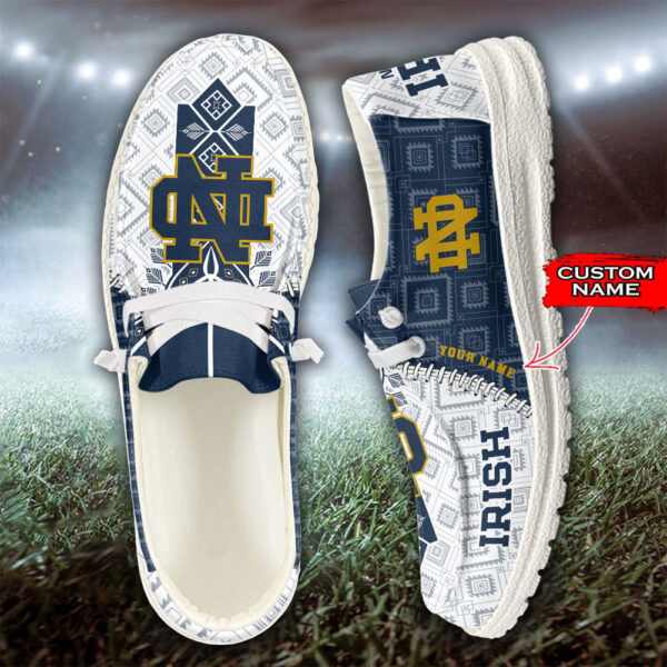 Tubopro Notre Dame Fighting Irish Personalized Hey Dude Shoes For Men And Women - Image 4