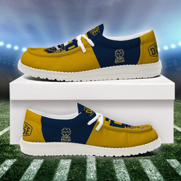 Tubopro Notre Dame Fighting Irish Personalized Hey Dude Shoes For Men And Women - Image 4