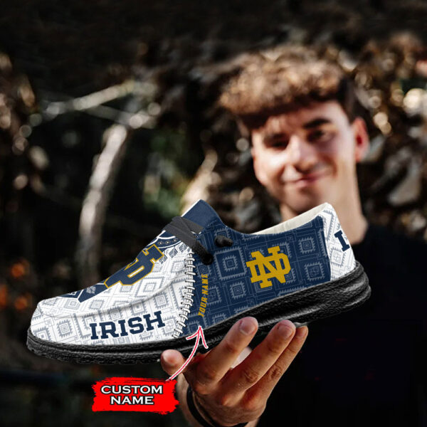 Tubopro Notre Dame Fighting Irish Personalized Hey Dude Shoes For Men And Women - Image 2