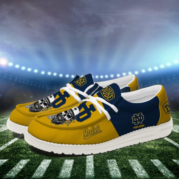 Tubopro Notre Dame Fighting Irish Personalized Hey Dude Shoes For Men And Women - Image 2